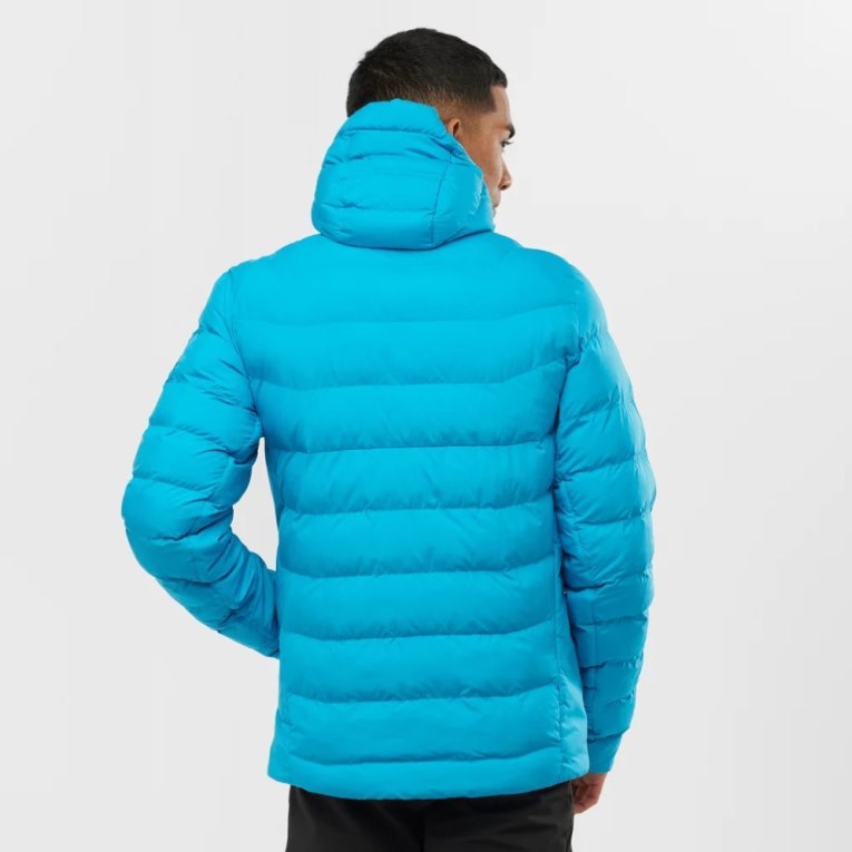 Turquoise Salomon Essential Xwarm Men's Insulated Jackets | PH 64397L